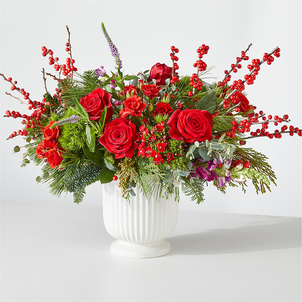 Big Red Bow Bouquet – Elite Flowers Of Hemet, Hemet CA