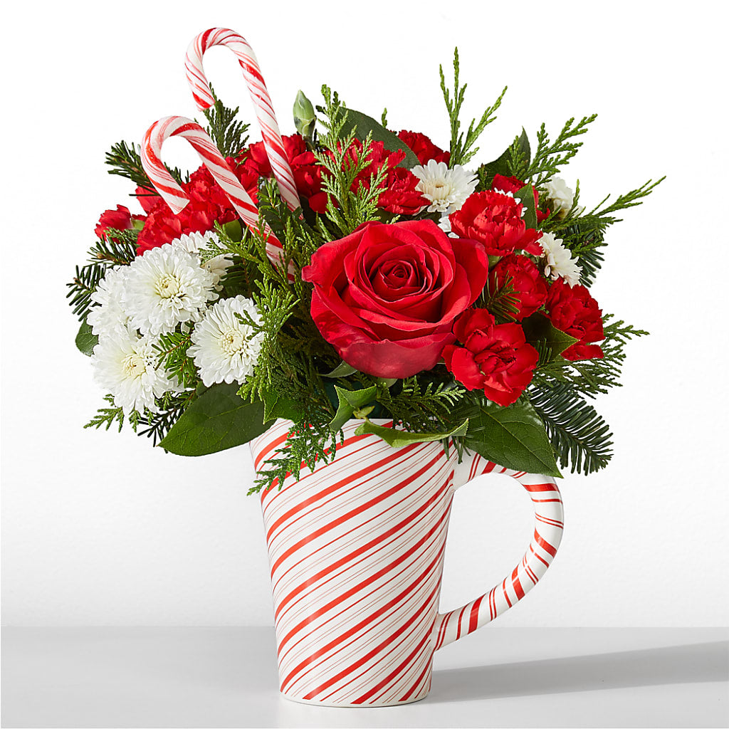 Peppermint Swirl Mug – Elite Flowers Of Hemet, Hemet CA