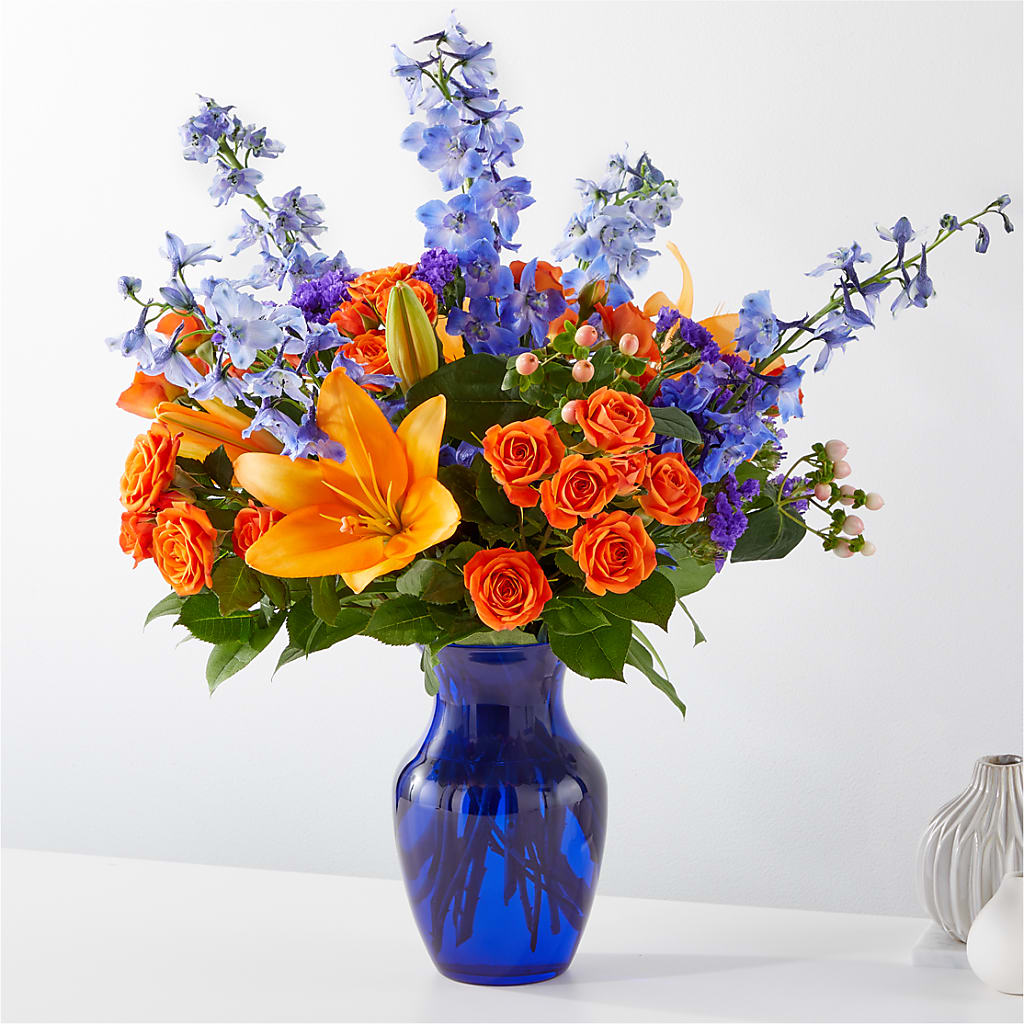 Radiant Citrus Bouquet – Elite Flowers Of Hemet, Hemet CA