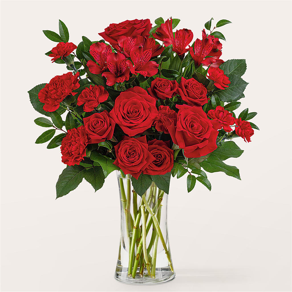Brilliant Ruby Bouquet – Elite Flowers Of Hemet, Hemet CA