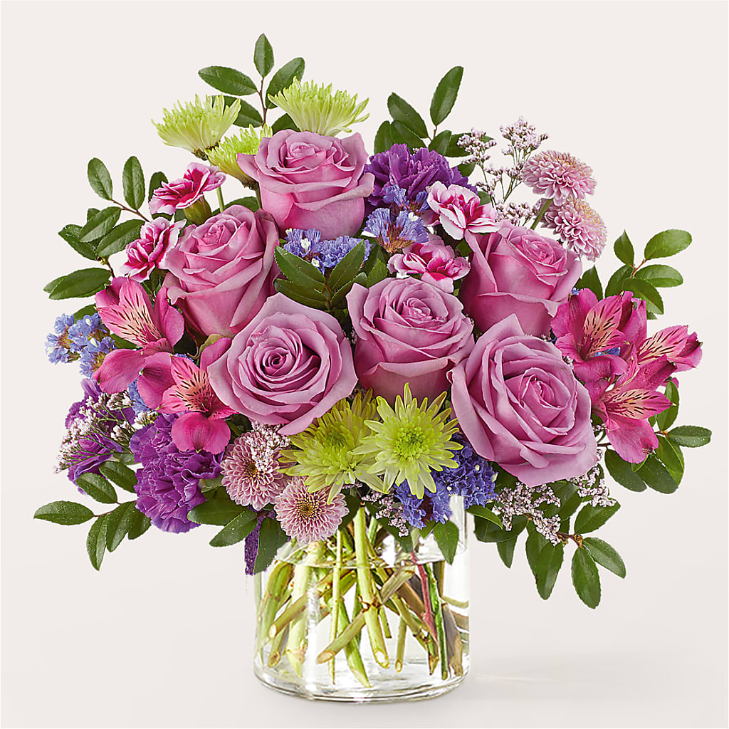 Glass Half Full Bouquet – Elite Flowers Of Hemet, Hemet CA