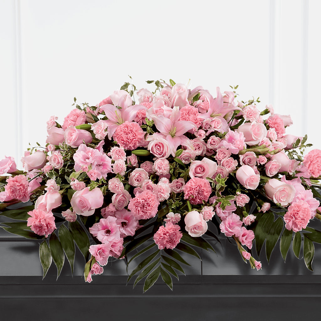 Garden of Comfort Casket Spray (Standard) – Elite Flowers Of Hemet, Hemet CA