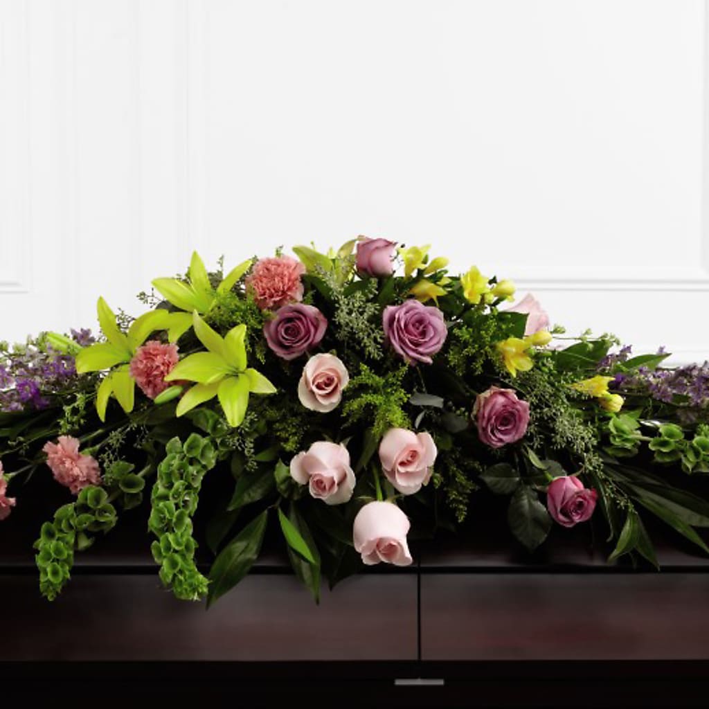 Forever Beloved Casket Spray – Elite Flowers Of Hemet, Hemet CA