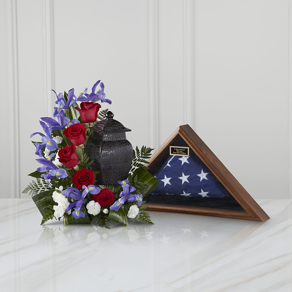 Patriotic Tribute Arrangement – Elite Flowers Of Hemet, Hemet CA