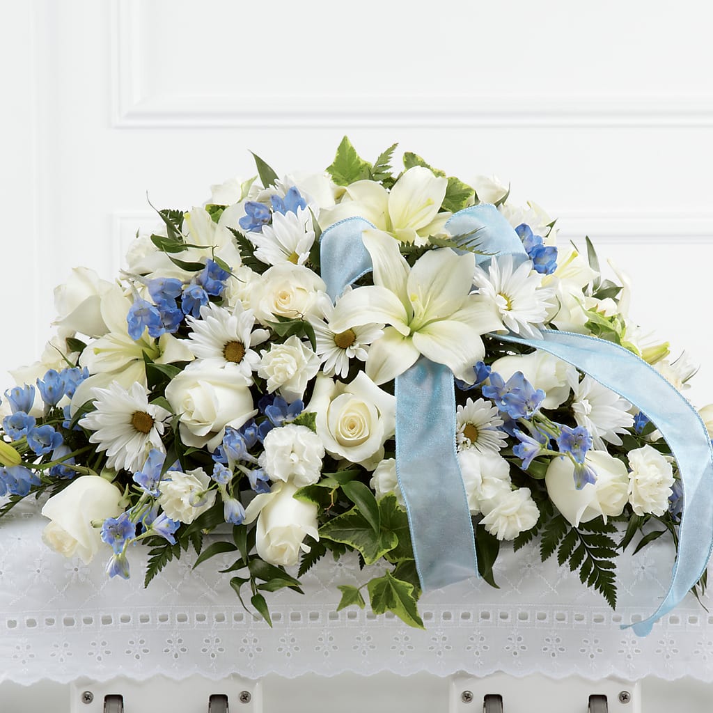 Tender Treasure Casket Spray – Elite Flowers Of Hemet, Hemet CA