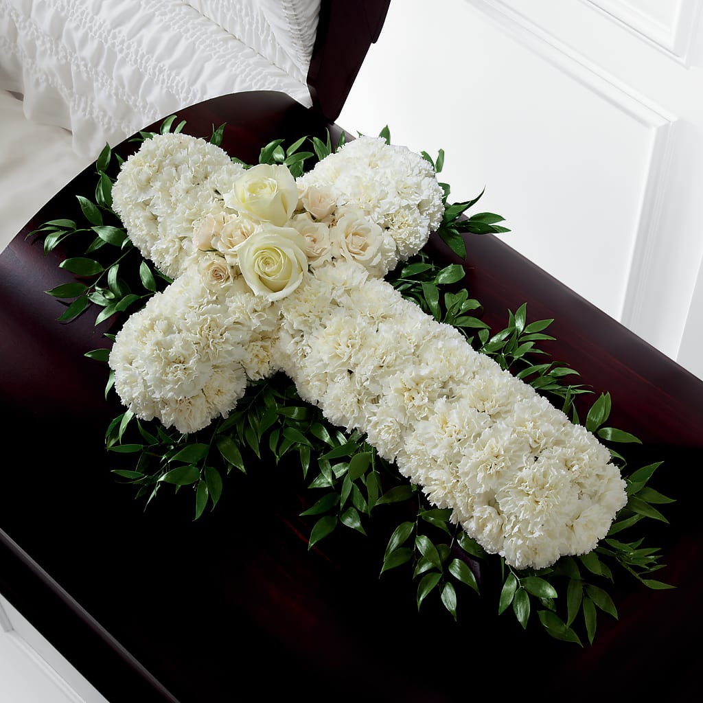 Peaceful Memories Casket Spray (Standard) – Elite Flowers Of Hemet, Hemet CA