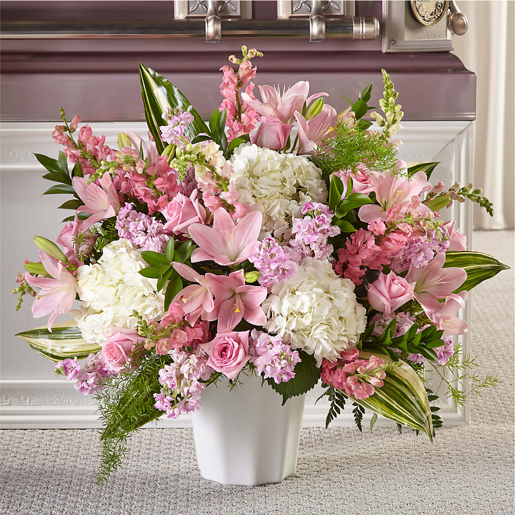 Simply Serene Floor Basket – Elite Flowers Of Hemet, Hemet CA