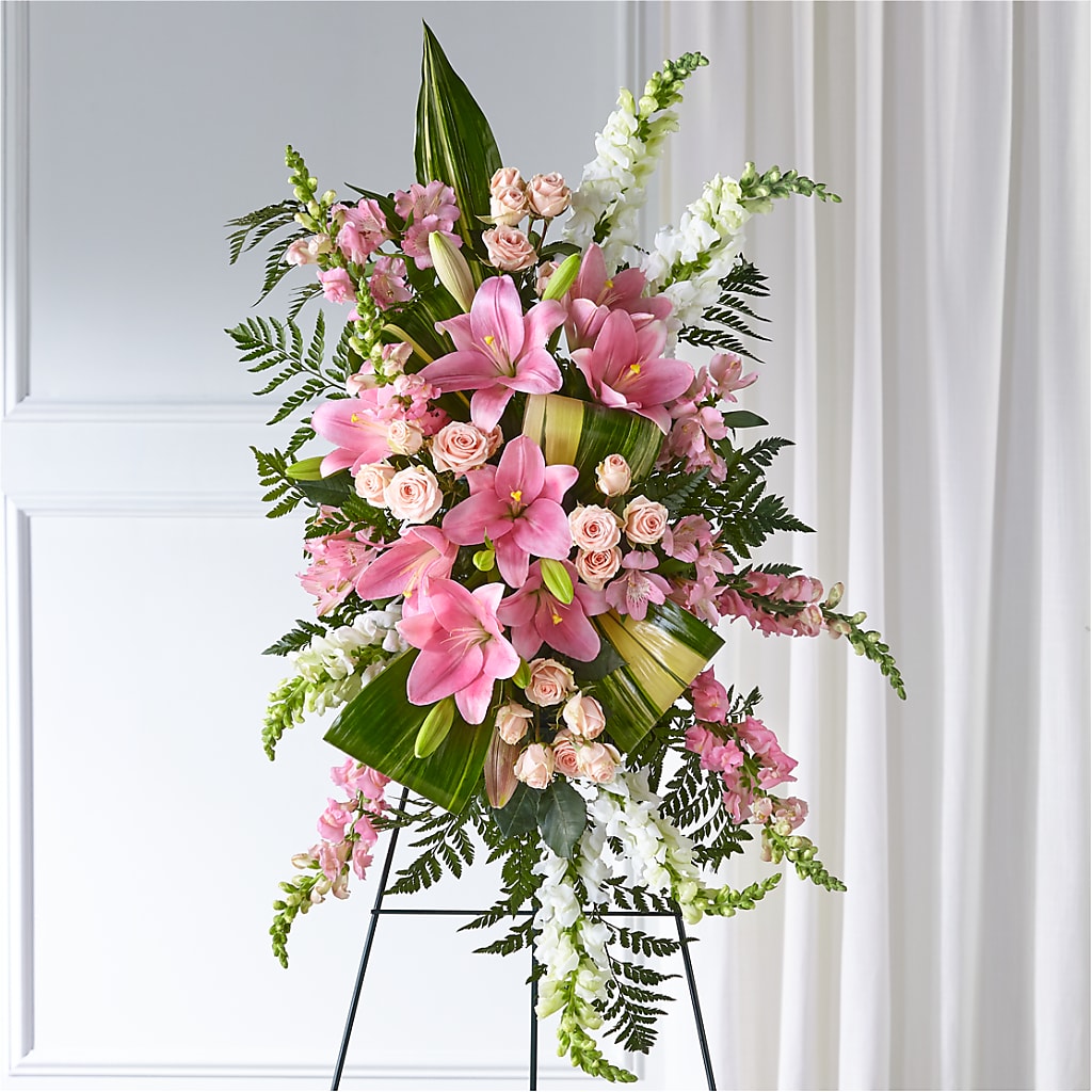 Elegant Embrace Standing Spray – Elite Flowers Of Hemet, Hemet CA