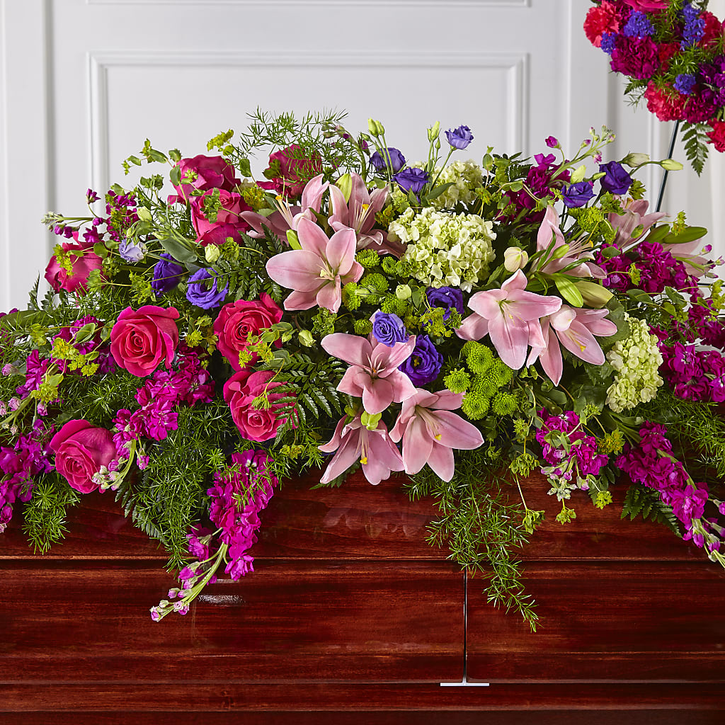 Radiant Tribute Casket Spray – Elite Flowers Of Hemet, Hemet CA