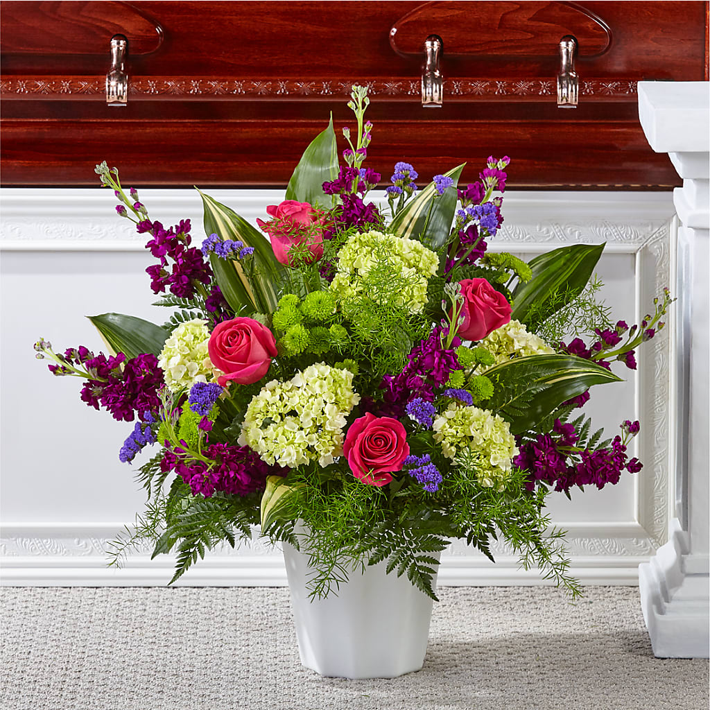 Beautiful Horizons Floor Basket – Elite Flowers Of Hemet, Hemet CA
