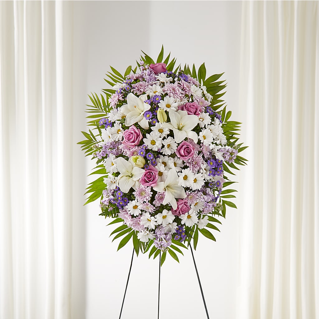 Surrounded by Love Standing Spray – Elite Flowers Of Hemet, Hemet CA