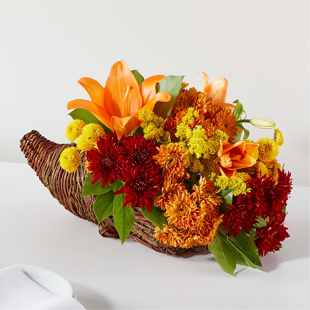 Bouquet of Blessings Cornucopia – Elite Flowers Of Hemet, Hemet CA
