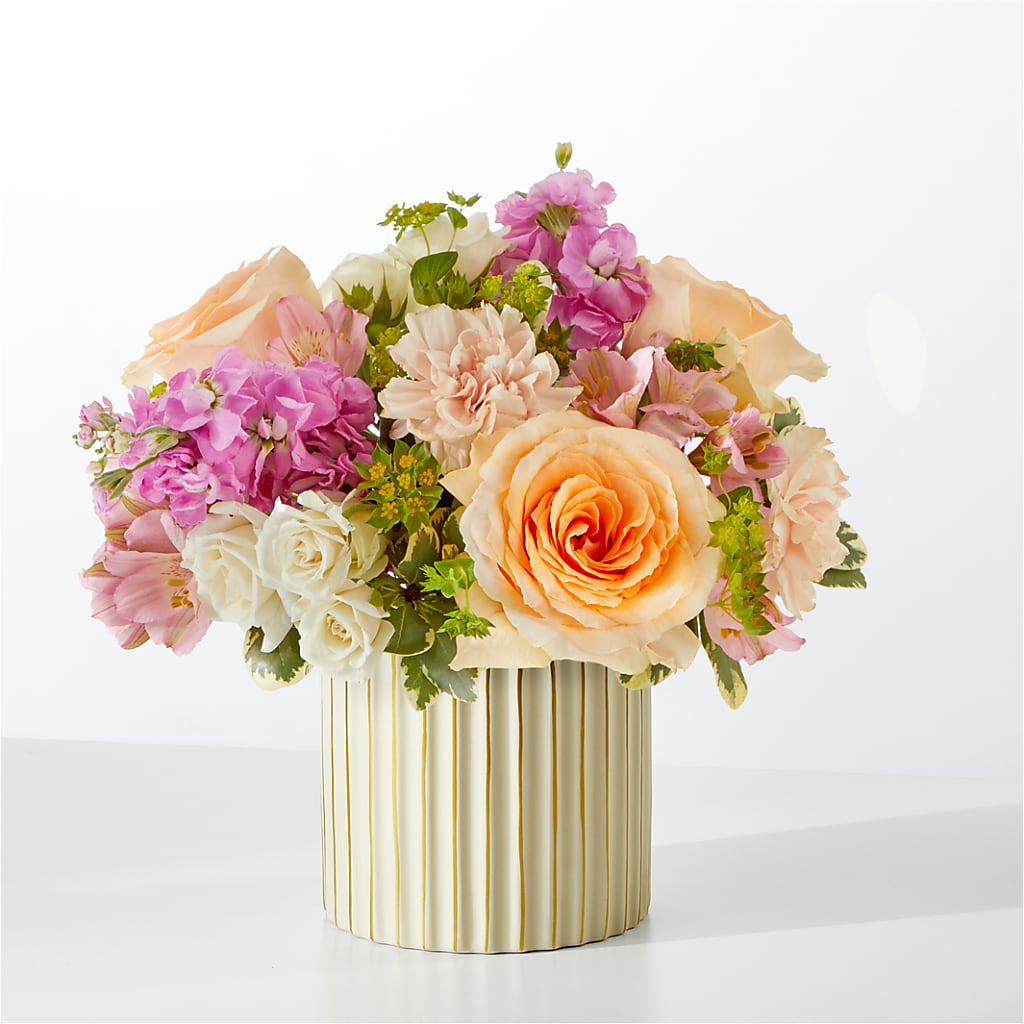 Paradise Bouquet with Ivory Vase – Elite Flowers Of Hemet, Hemet CA