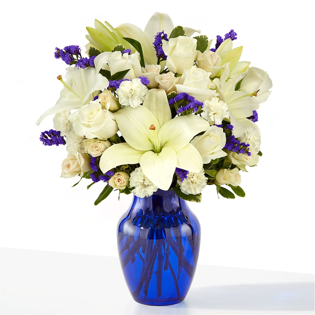 Sapphire Rush Bouquet – Elite Flowers Of Hemet, Hemet CA