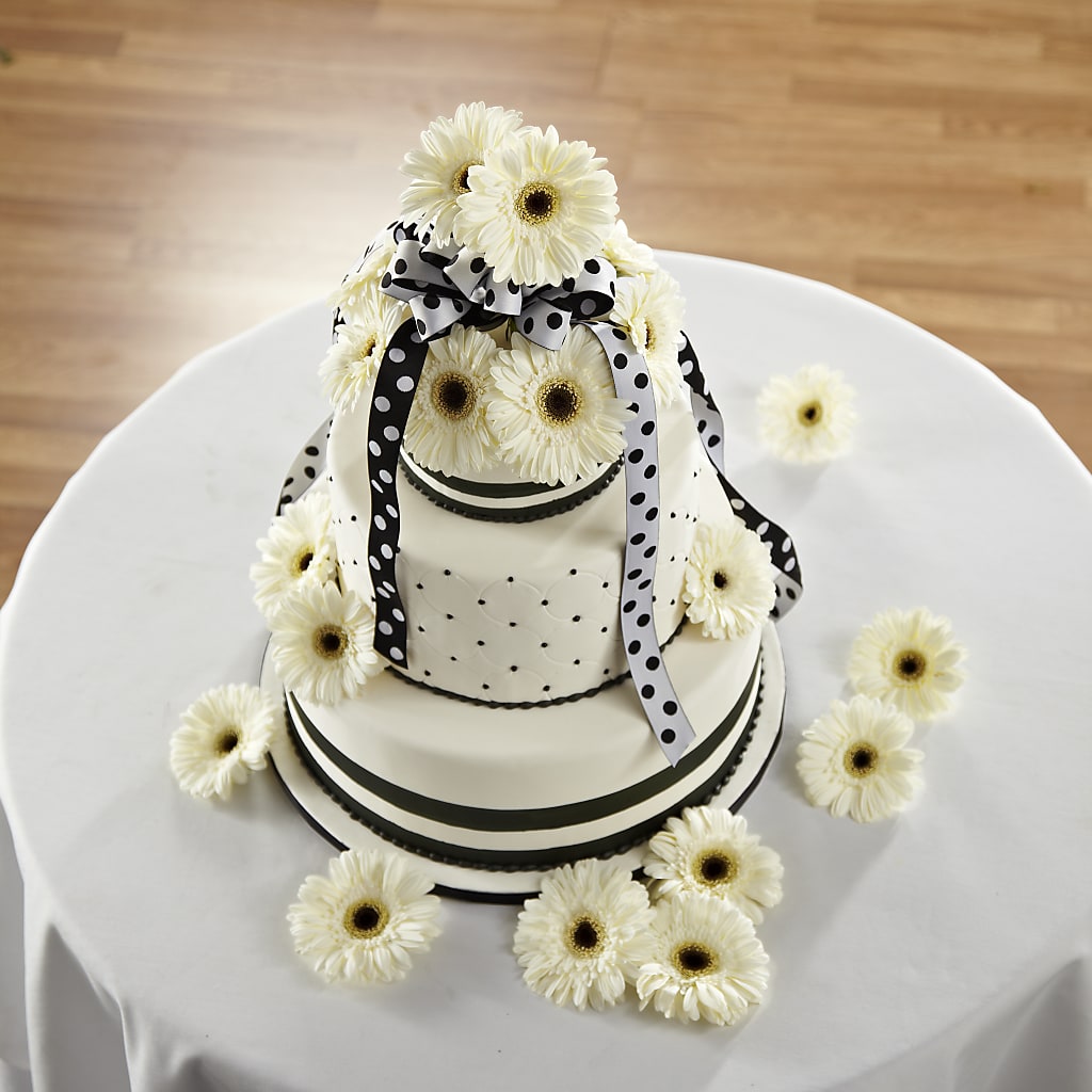 Simple Sophistication Cake Décor – Elite Flowers Of Hemet, Hemet CA