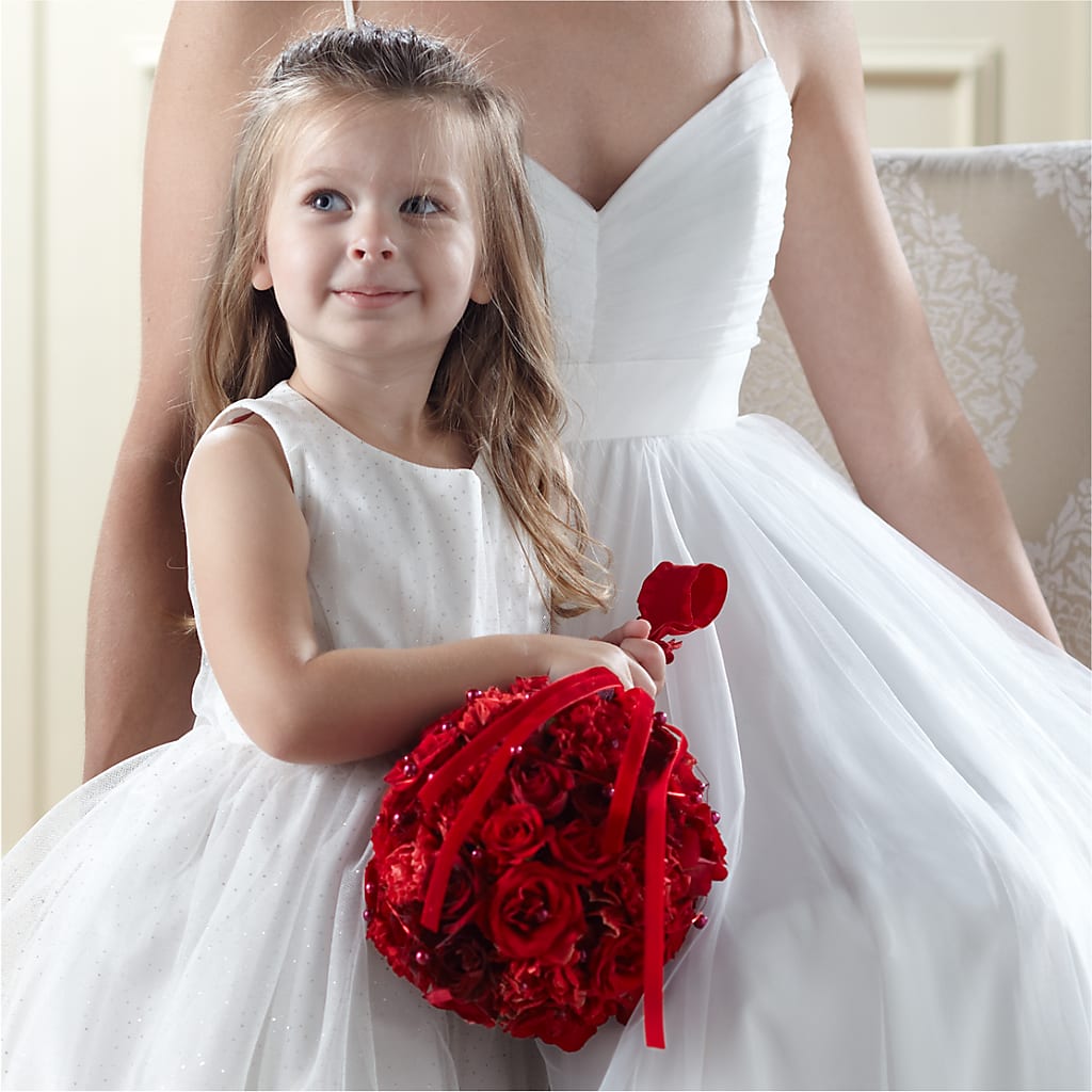Pure at Heart Flower Girl Arrangement – Elite Flowers Of Hemet, Hemet CA