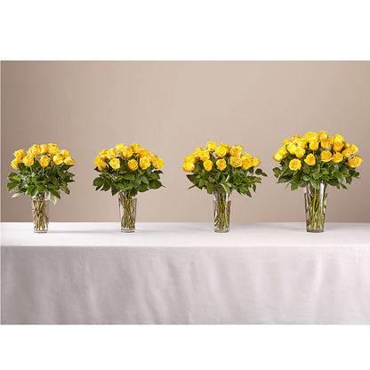Long Stem Yellow Rose Bouquet –  Elite Flowers Of Hemet, Hemet CA