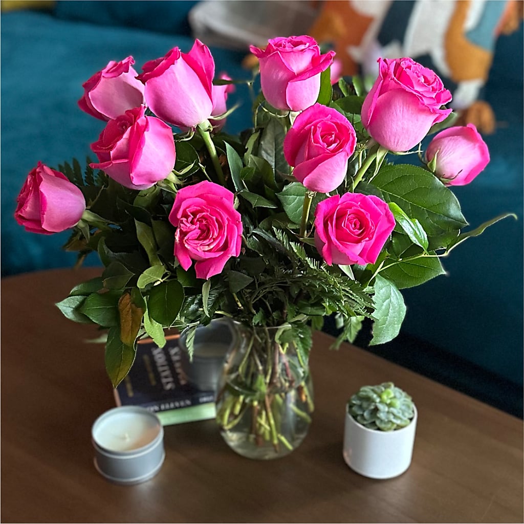 Long Stem Pink Rose Bouquet –  Elite Flowers Of Hemet, Hemet CA