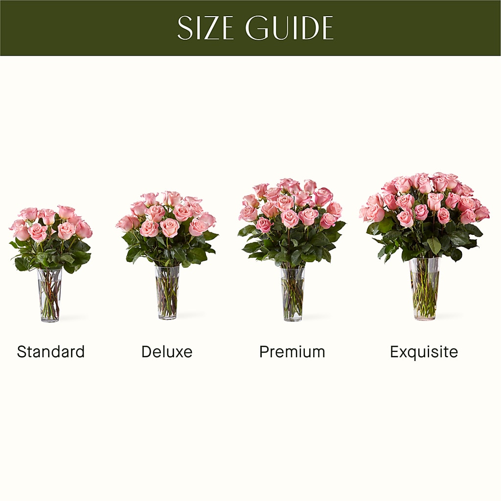 Long Stem Pink Rose Bouquet –  Elite Flowers Of Hemet, Hemet CA