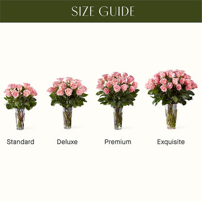 Long Stem Pink Rose Bouquet –  Elite Flowers Of Hemet, Hemet CA