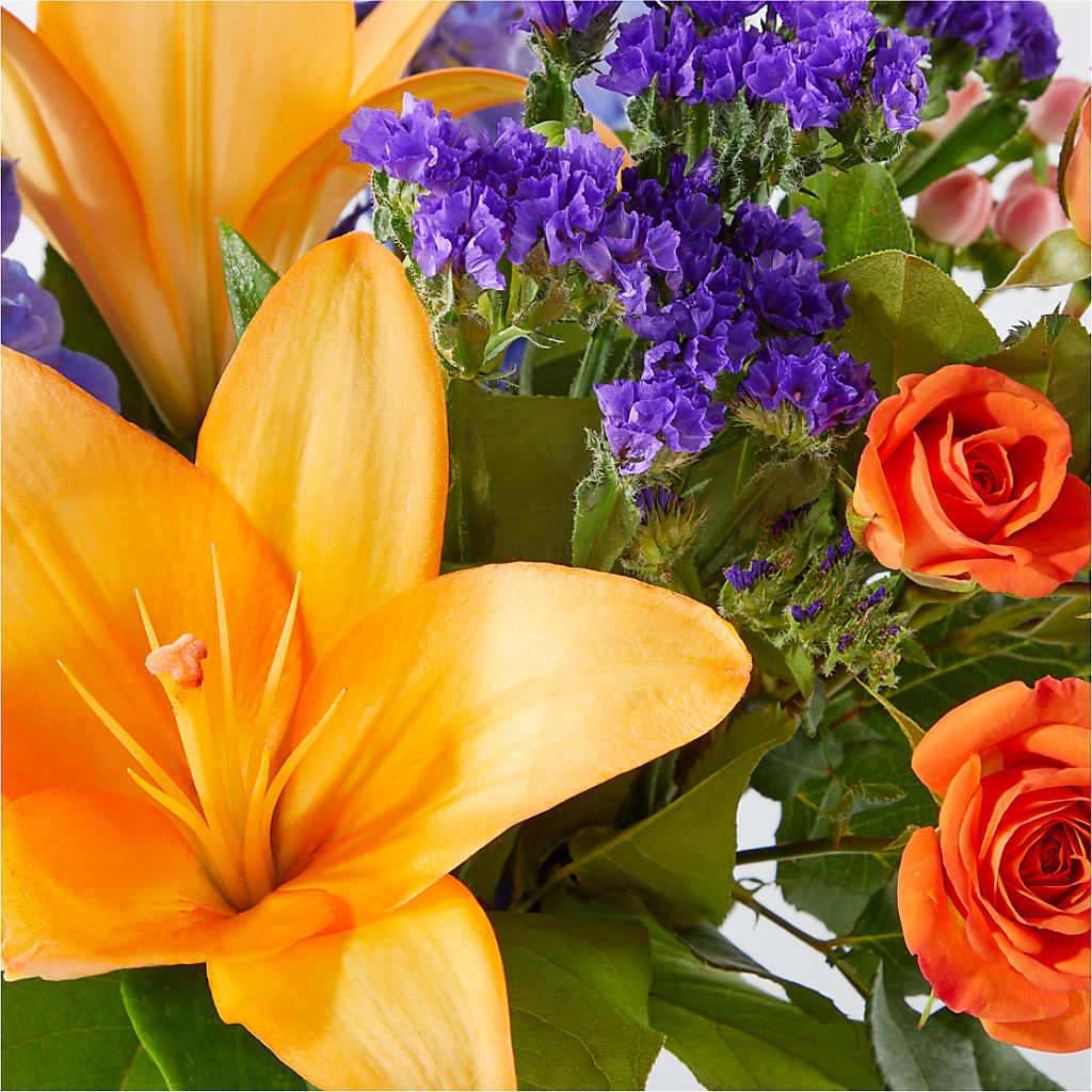 Radiant Citrus Bouquet –  Elite Flowers Of Hemet, Hemet CA