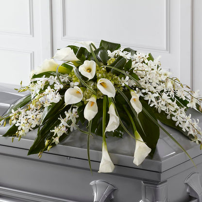 Angel Wings Casket Spray –  Elite Flowers Of Hemet, Hemet CA