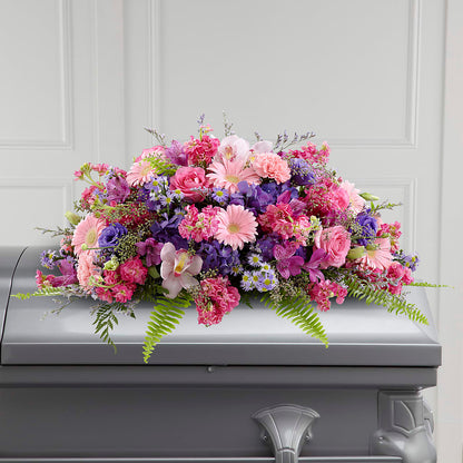 Glorious Garden Casket Spray –  Elite Flowers Of Hemet, Hemet CA