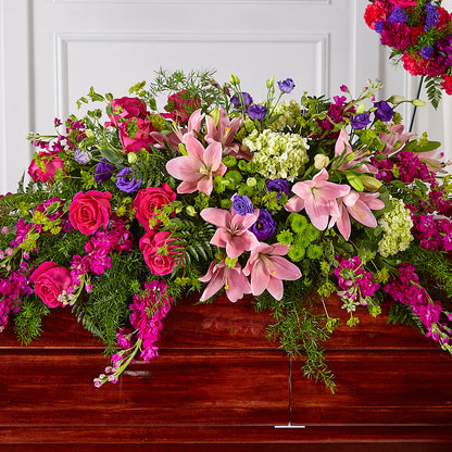 Radiant Tribute Casket Spray –  Elite Flowers Of Hemet, Hemet CA