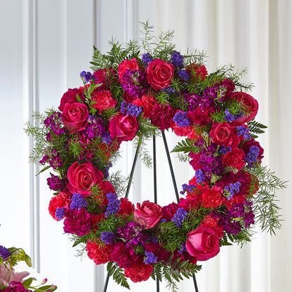 Calming Colors Wreath –  Elite Flowers Of Hemet, Hemet CA