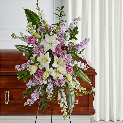 Grateful Hearts Standing Spray –  Elite Flowers Of Hemet, Hemet CA