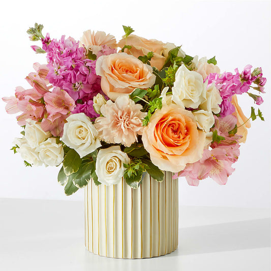 Paradise Bouquet with Ivory Vase –  Elite Flowers Of Hemet, Hemet CA