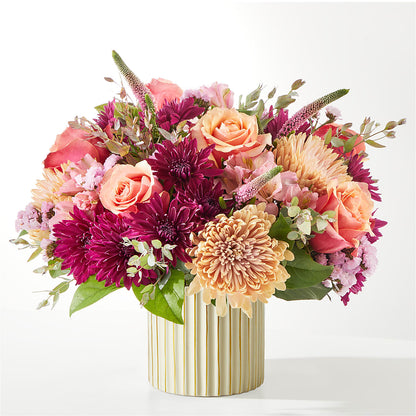 Berry Cobbler Bouquet with Ivory Vase –  Elite Flowers Of Hemet, Hemet CA