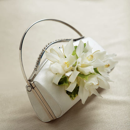 White Purse Decor –  Elite Flowers Of Hemet, Hemet CA