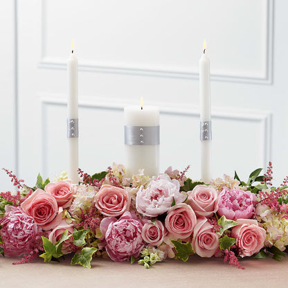 Worldwide Romance Unity Candle Arrangement –  Elite Flowers Of Hemet, Hemet CA