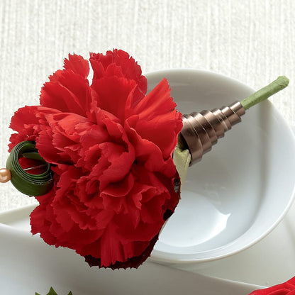 Red Carnation Boutonniere –  Elite Flowers Of Hemet, Hemet CA